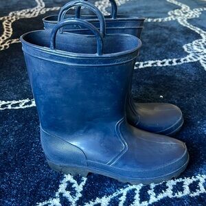 Boys Navy Blue Rainboots
